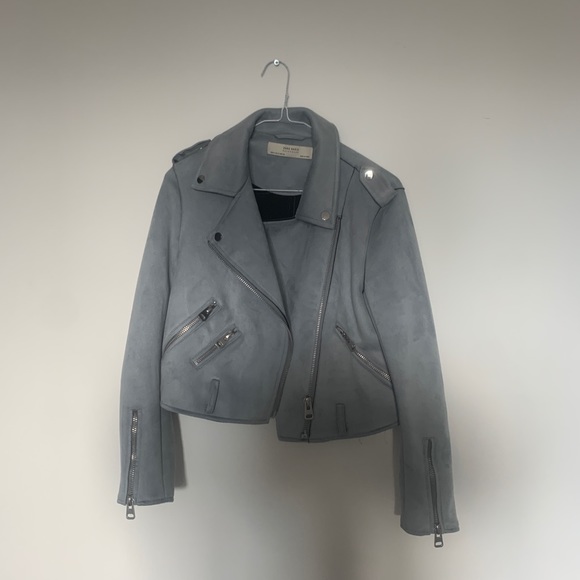 COPY - Blue suede jacket - Picture 2 of 4